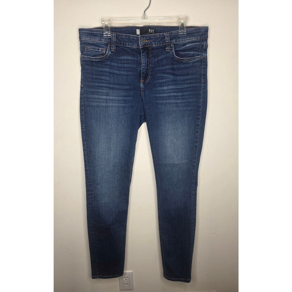 Kut from the Kloth Mia toothpick skinny blue denim jeans - 14